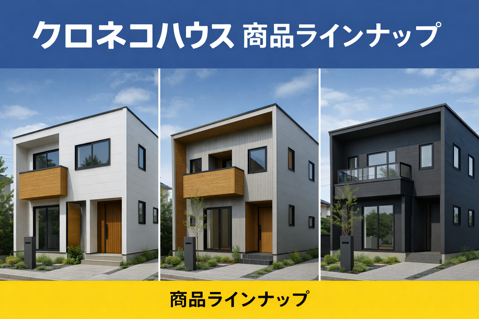クロネコハウス商品ラインナップ